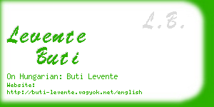 levente buti business card